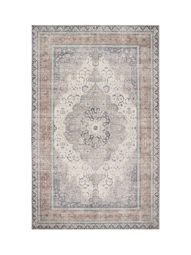 Origin Rug Collection. Pink Washable Croft Rug - Image 1 of 4