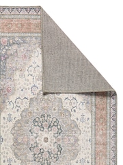 Origin Rug Collection. Pink Washable Croft Rug - Image 3 of 4