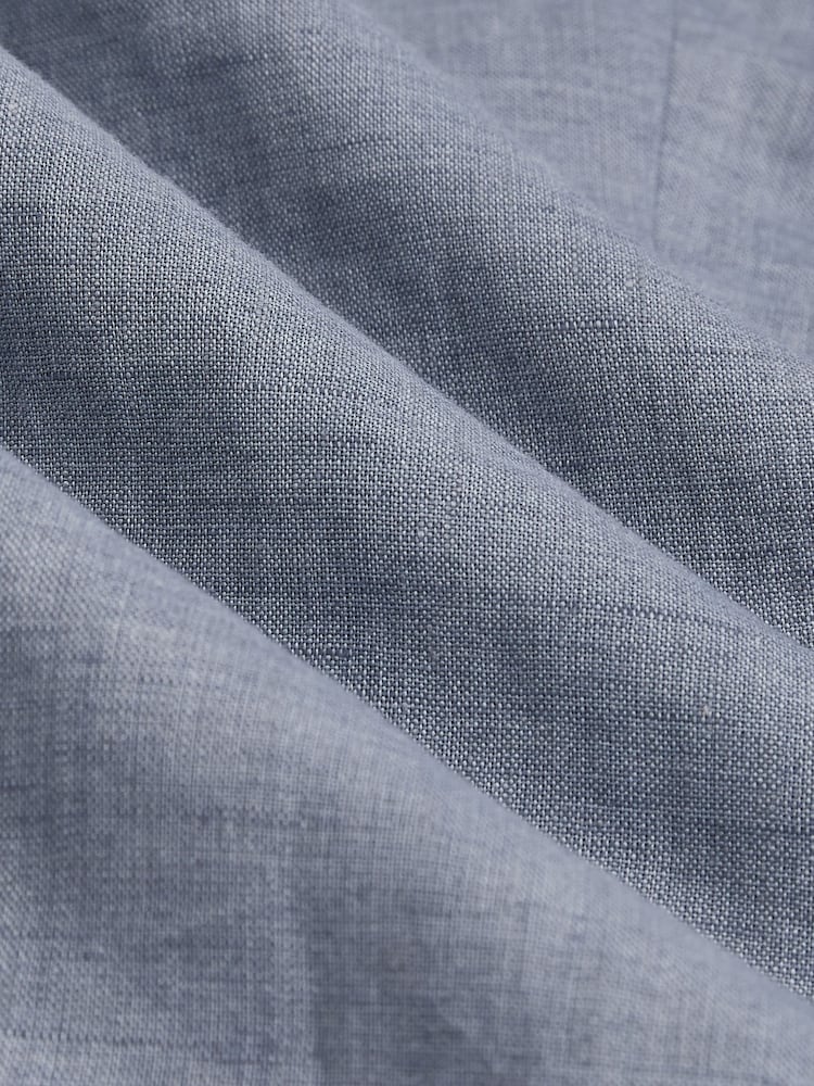 Reiss Warner Db Slim-Fit Linen Double-Breasted Suit Blazer - Image 7 of 9