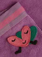 Monsoon Purple Rib Velour Leggings - Image 3 of 3