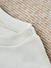 My 1st Years Cream Personalised My 1st Christmas Wreath 100% Cotton Sweatshirt - Image 3 of 5