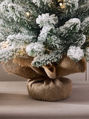 White 3ft Alpine Snowy Pre Lit Christmas Tree - Image 3 of 6