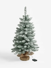White 3ft Alpine Snowy Pre Lit Christmas Tree - Image 6 of 6