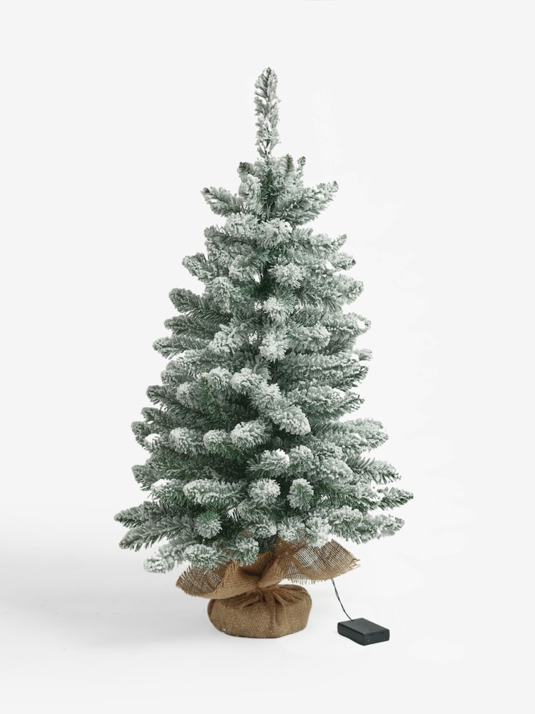 White 3ft Alpine Snowy Pre Lit Christmas Tree - Image 6 of 6