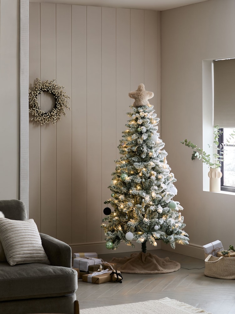 White 6ft Alpine Snowy Pre Lit Christmas Tree - Image 1 of 6