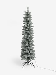White 6ft Slim Alpine Snowy Pre Lit Christmas Tree - Image 5 of 5