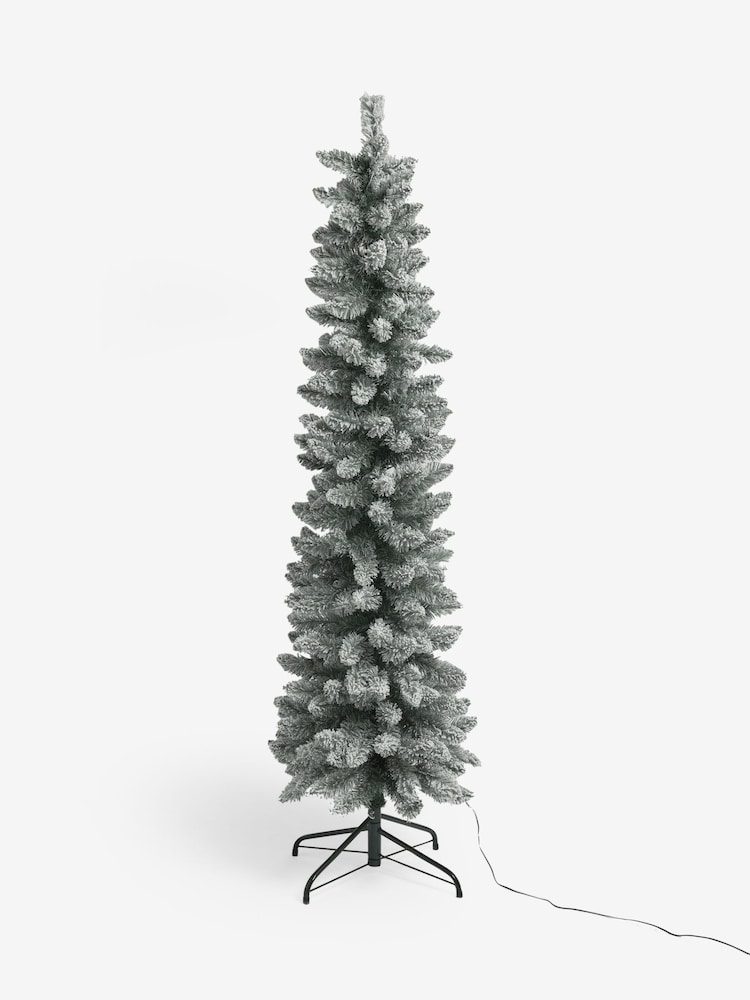 White 6ft Slim Alpine Snowy Pre Lit Christmas Tree - Image 5 of 5