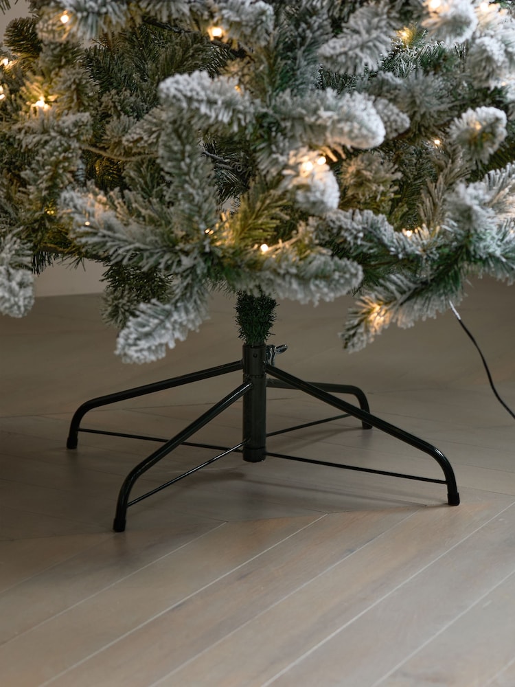 White 7ft Alpine Snowy Pre Lit Christmas Tree - Image 2 of 5