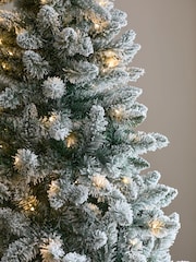 White 7ft Alpine Snowy Pre Lit Christmas Tree - Image 3 of 5
