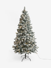 White 7ft Alpine Snowy Pre Lit Christmas Tree - Image 4 of 5
