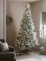 White 8ft Alpine Snowy Pre Lit Christmas Tree - Image 1 of 1