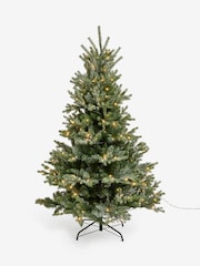White Snowy Nordmann Fir 6ft Pre Lit Christmas Tree - Image 1 of 1