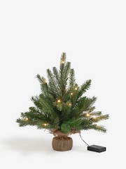 Green Nordmann Fir 1.5ft Pre Lit Christmas Tree - Image 2 of 5