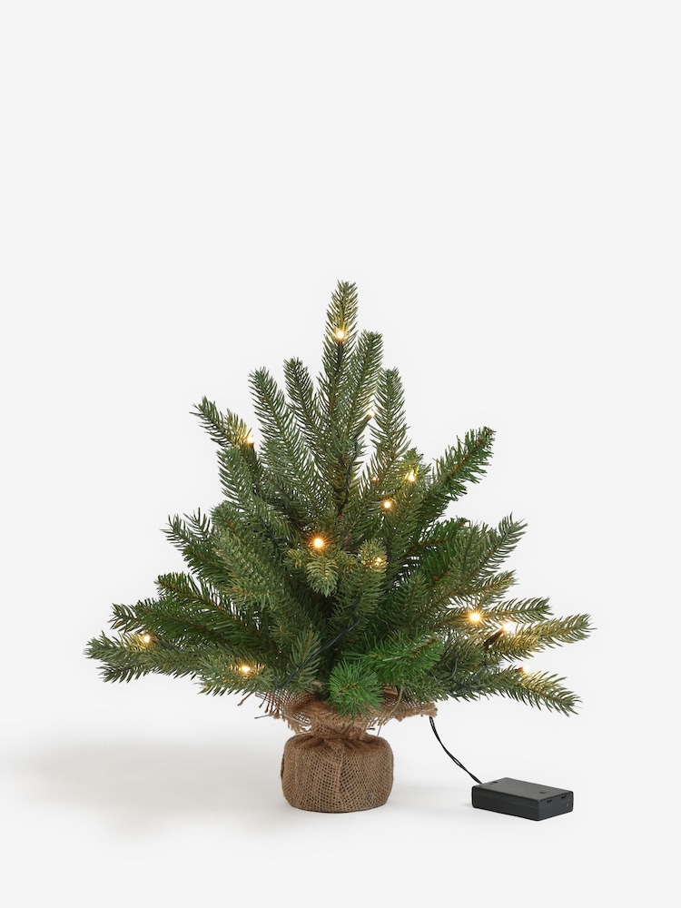 Green Nordmann Fir 1.5ft Pre Lit Christmas Tree - Image 2 of 5