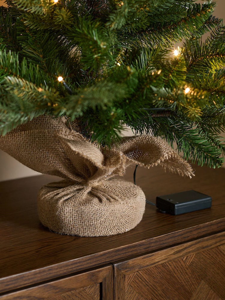 Green Nordmann Fir 3ft Pre Lit Christmas Tree - Image 6 of 6