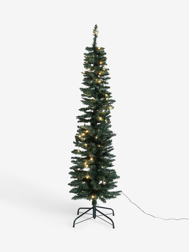 Green Forest Pine Pre Lit 6ft Slim Christmas Tree - Image 1 of 2