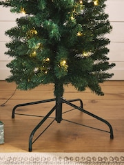 Green Forest Pine Pre Lit 6ft Slim Christmas Tree - Image 4 of 7