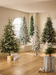 Green Forest Pine Pre Lit 6ft Slim Christmas Tree - Image 5 of 7