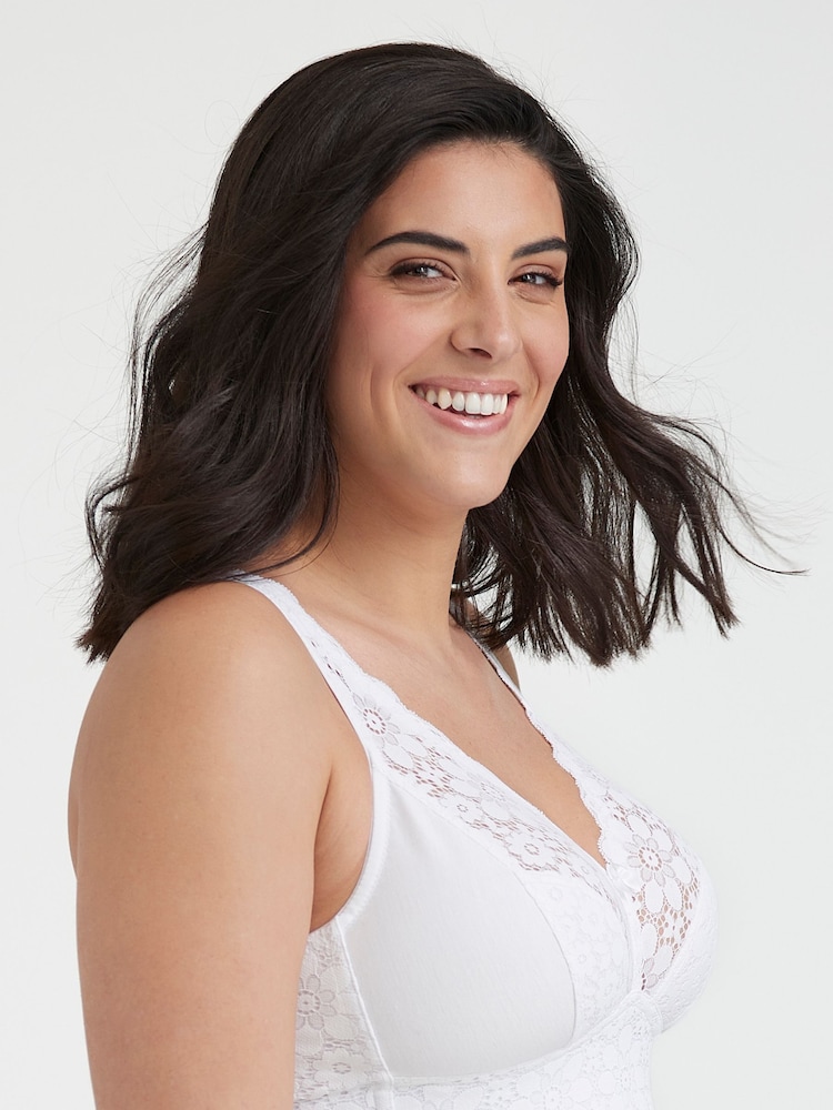 Miss Mary of Sweden White Lace Dreams Non-Wired Bra - Image 2 of 3