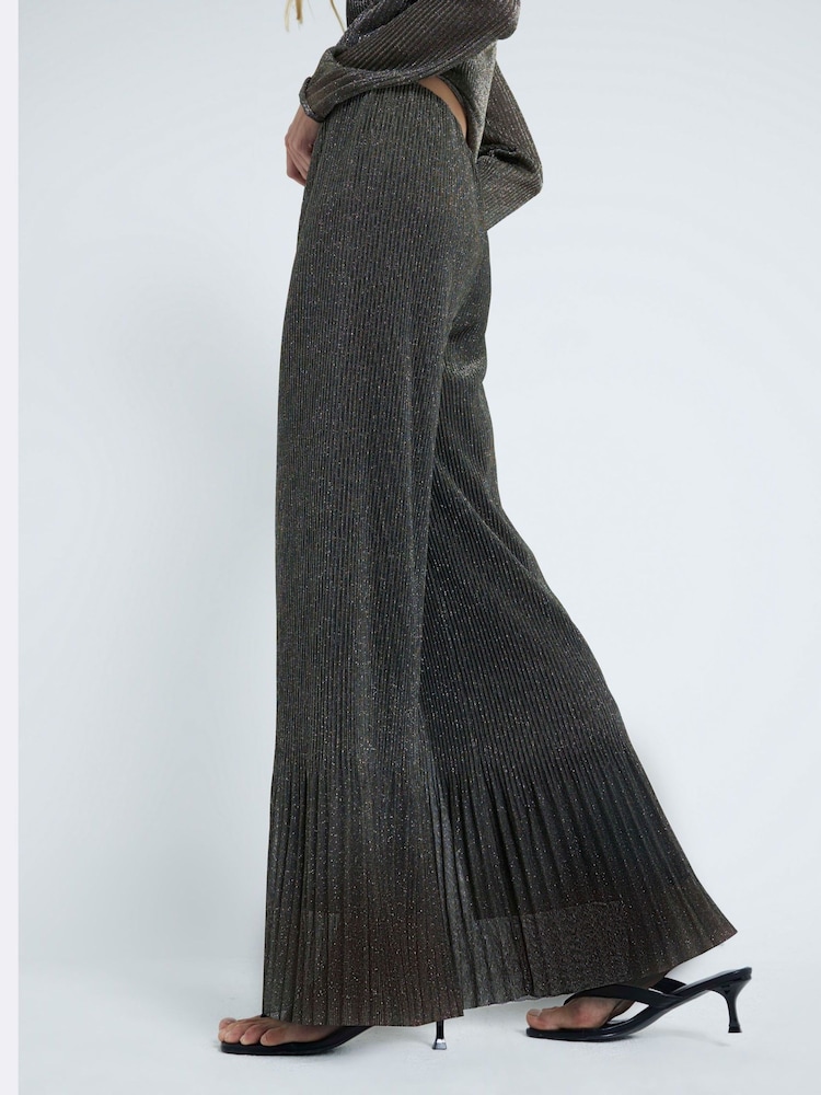River Island Plisse Evazat Pantaloni - Image 3 of 6