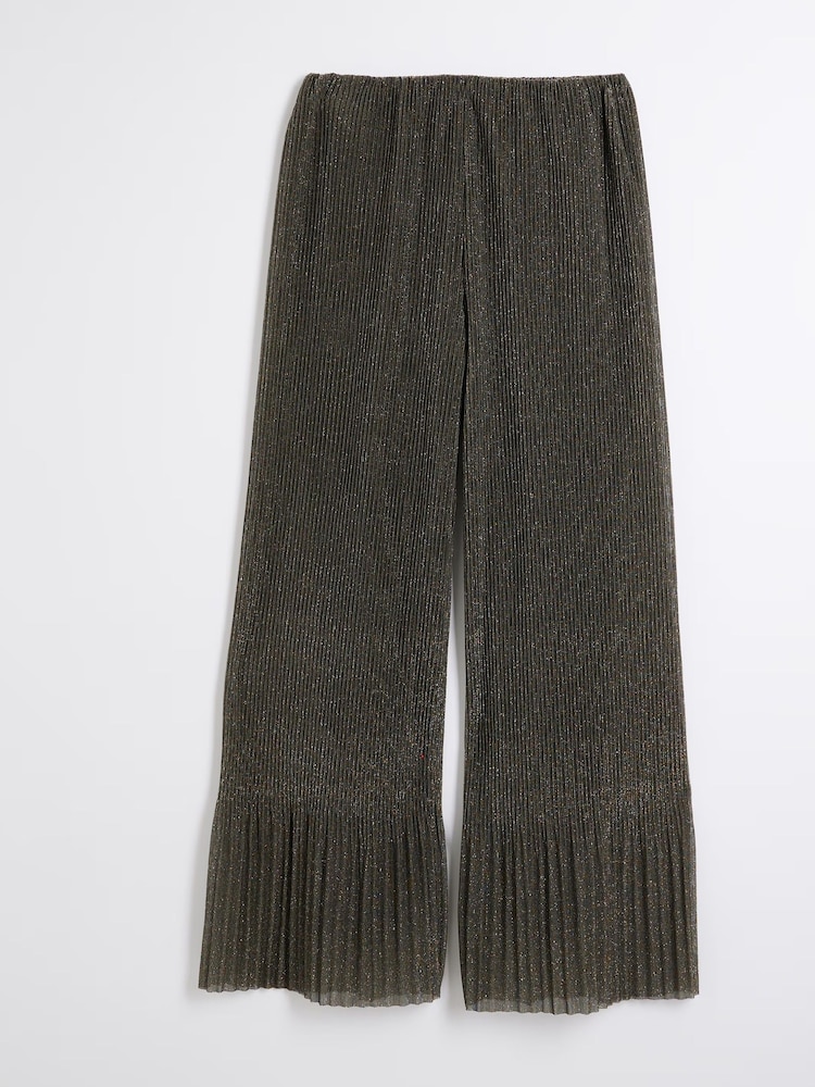 River Island Plisse Evazat Pantaloni - Image 5 of 6
