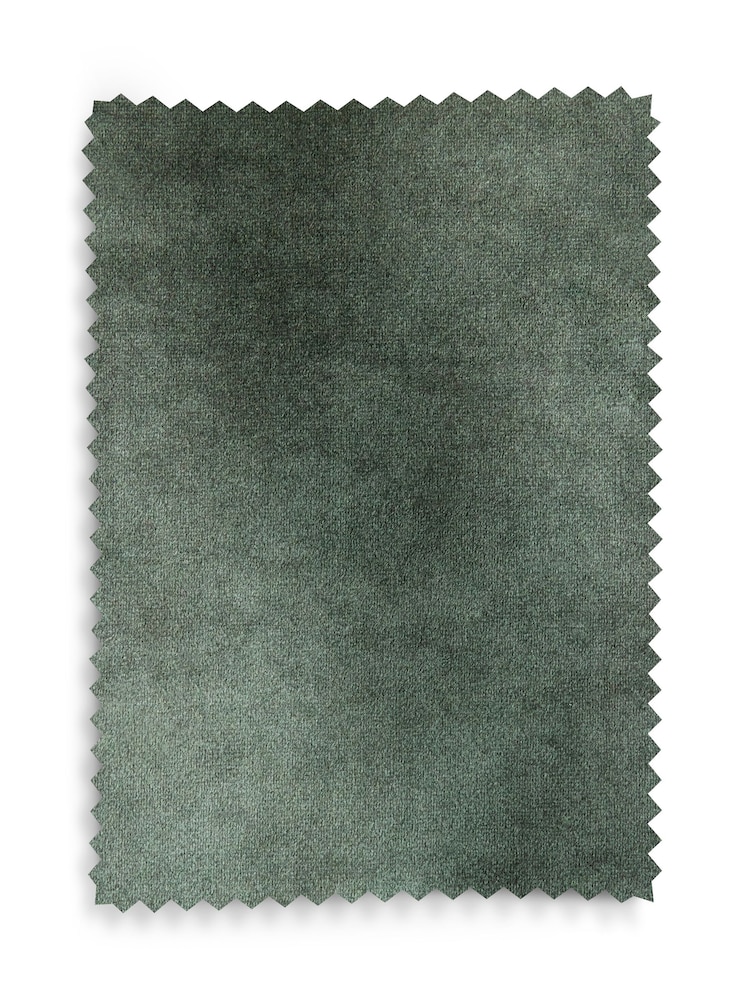 Green Dark Ready Made Blackout Matte Velvet Roman Blinds - Image 5 of 5