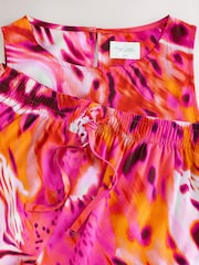 Pink Animal Viscose Short Set Pyjamas - Image 2 of 3