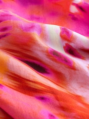 Pink Animal Viscose Short Set Pyjamas - Image 3 of 3