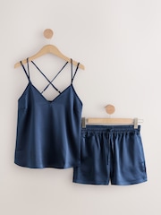 Azul - Lace Trim Cami Short Set Pyjamas - Imagen 6 de 8