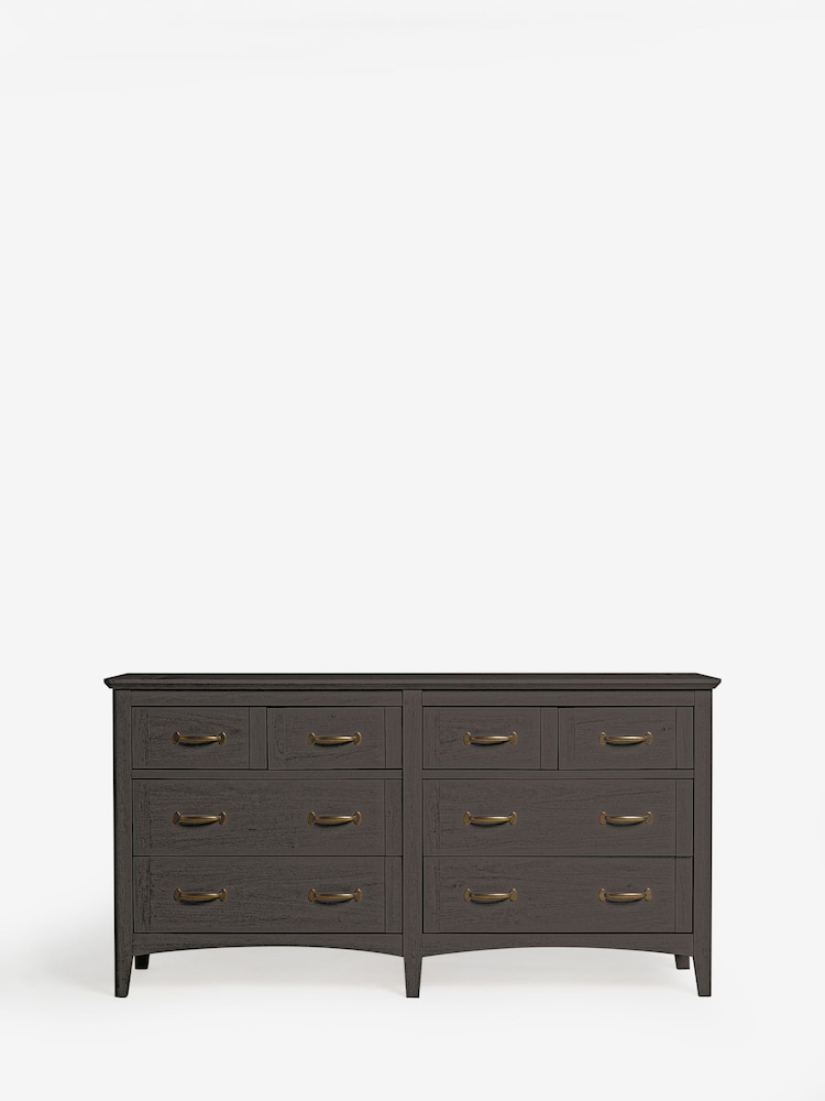 Dark Brown Oakham Oak Effect 8 Drawer Chest of Drawers - Image 1 of 1