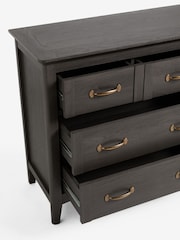Dark Brown Oakham Oak Effect 8 Drawer Chest of Drawers - Image 10 of 10