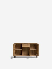 Dark Natural Bronx Oak Effect Space Saving Large Sideboard - Image 3 of 12
