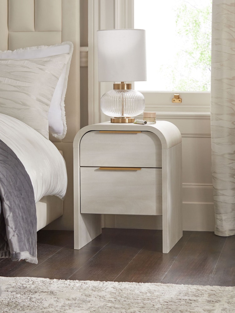 Light Natural Mia Oak Effect Bedside Table - Image 1 of 7 Light Natural Mia Oak Effect Bedside Table - Image 1 of 7