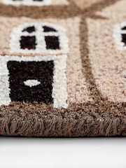 Grey Halloween House Coir Doormat - Image 3 of 6