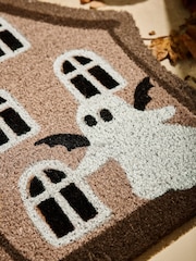 Grey Halloween House Coir Doormat - Image 4 of 6