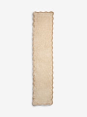 Light Natural Soft Scallop Washable Runner - Image 2 of 5