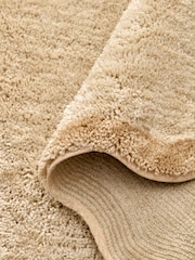 Light Natural Soft Scallop Washable Rug - Image 3 of 5