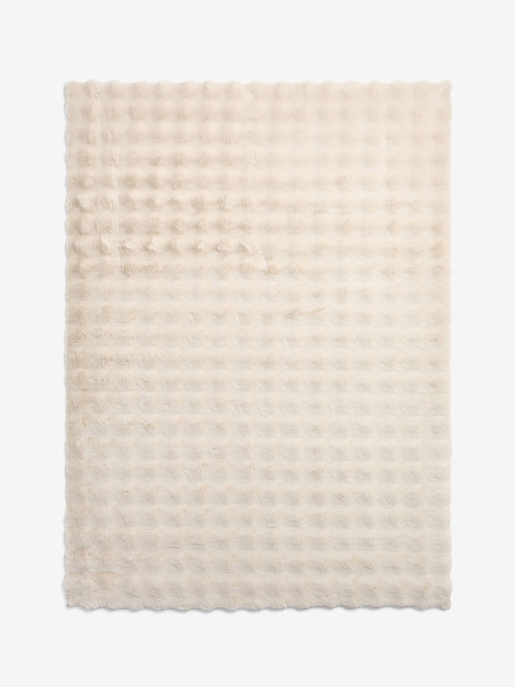 Cream Aspen Plush Faux Fur Rug - Image 1 of 1