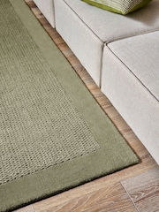 Green Florence Border Rug - Image 4 of 5