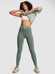 Victoria's Secret PINK Faded Sage Green Seamless Logo Leggings - Image 1 of 3
