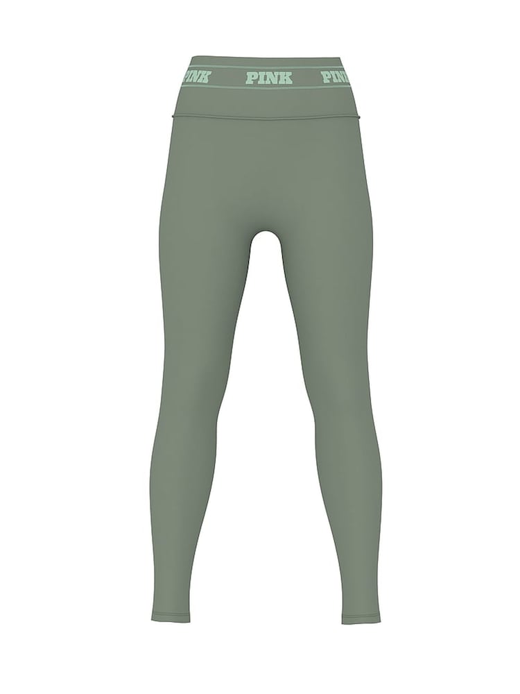 Victoria's Secret PINK Faded Sage Green Seamless Logo Leggings - Image 3 of 3