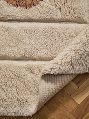 Light Natural Berber Abstract Shapes Rug - Image 6 of 7