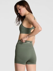 Victoria's Secret PINK Faded Sage Green Seamless Logo Shorts - Image 2 of 3