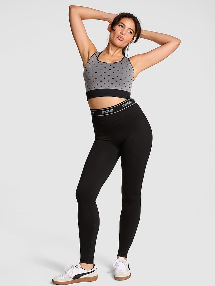 Victoria's Secret PINK Back Seamless Logo Leggings - Image 1 of 3