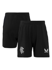 Castore Black Glasgow Rangers Third Shorts 2024-25 - Image 1 of 3