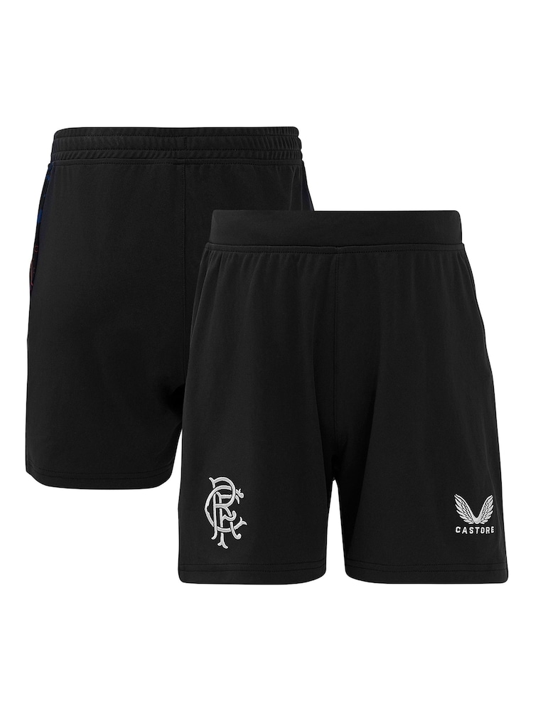 Castore Black Glasgow Rangers Third Shorts 2024-25 - Image 2 of 3