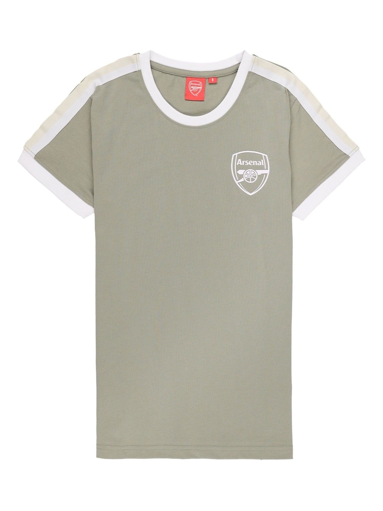 Fanatics Womens Green Arsenal Tape Detail 100% Cotton T-Shirt - Image 3 of 3 Fanatics Womens Green Arsenal Tape Detail 100% Cotton T-Shirt - Image 3 of 3
