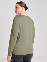Simply Be Black 100% Cotton Slash Neck T-Shirts 3 Pack - Image 2 of 4