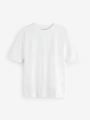 Simply Be Black/ Sage/ White Boyfriend 100% Cotton T-Shirts 3 Pack - Image 6 of 8