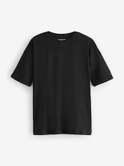 Simply Be Black/ Sage/ White Boyfriend 100% Cotton T-Shirts 3 Pack - Image 8 of 8